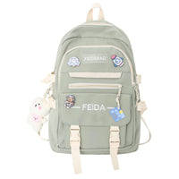 Elegant Mori Leisure Backpack Large Capacity Early High School Student Schoolbag