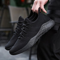 Trendy Men's Knitted Casual Shoes For Student Sports