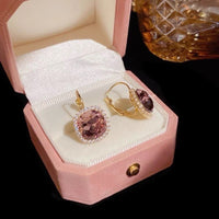 Light Luxury Golden Wheat Tassel Drop Earrings, Elegant Huggie Hoop Earrings, Niche Design