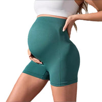 European And American Pregnant Women Pocket Shorts Summer New High Waist Belly Support Sports Yoga Shorts For Pregnant Women Women