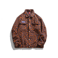 Japanese Campus Personality Decorative Line Jacket Men