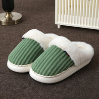 Plush Slippers Winter Thickened Coral Couple