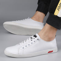 Men's Flat Low-top Cowhide Casual Leather Shoes