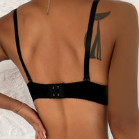 Girl Embroidered Butterfly Non-slip Fashion Bra With Steel Ring