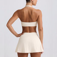 Shockproof High Elastic Brushed Fitness Tennis Skirt