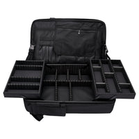Black Portable High Capacity Backpack For Makeup Artistsmultifunctional