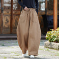Ancient-style Loose Fleece Casual Pants