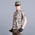 Tactical Camouflage Lapel T-shirt Outdoor