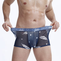 Comfortable Breathable Camouflage Mid-waist Boxer Men's Ice Silk Underwear
