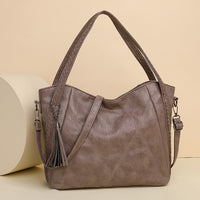 Womens Soft-leather High-capacity Tote Bagcasual Minimalist And Versatile