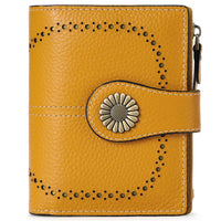 Fashion Women's Short Oil Wax Leather Coin Purse