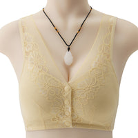 Fashion New Lace Front Buckle Women's Bra