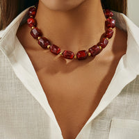 Ethnic Patchwork Style Irregular Multicolored Chain