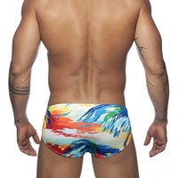 Beach Sunset Printing Swim Briefs Cross-border Sports