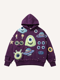 Fashion Casual Printed Polyester Sweater