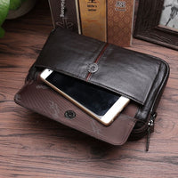 Mens Soft First-Layer Cowhide Clutch Bag