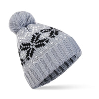 New Big Snowflake Christmas Woolen Hat Warm Hood Knitted Hat