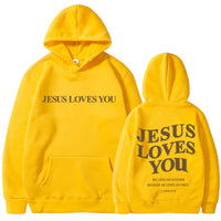 Brushed Hoody Back Letter Print Hooded Sweater