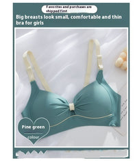 Summer Thin Small Breast Push Up Push Up Anti-sagging Comfortable Wireless Bra