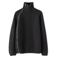 Ladies High Neck Long Sleeve Sweater