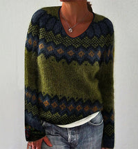 3D Printed Women's Flower Pattern Pullover Sweater