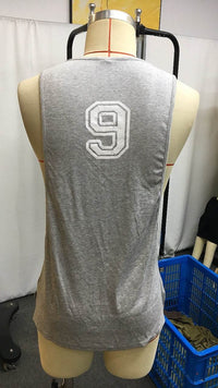 Men's Summer Solid Color Muscle Loose Printed Sleeveless Vest