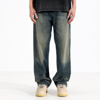 Casual Loose Drooping Straight Jeans For Men Spring