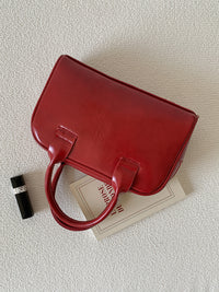 Womens High-End Niche PU Leather Handbag
