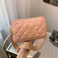 Korean Style Elegant Diamond Patterned Phone Bag Chic And Casual Shoulder Crossbody Bag