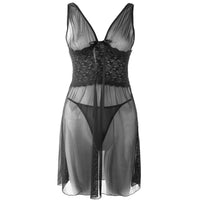 Women's Perspective Mesh Lace Nightdress