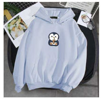 Autumn And Winter Printing Penguin Soft Hoodie