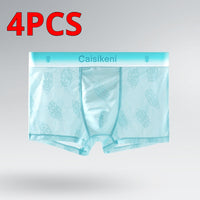 Summer Ice Silk Ultra-thin Breathable Mesh Boxers