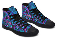 Printed Couple High Top Canvas Shoes