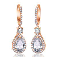 Bold Exaggerated Micro-pave Cubic Zirconia Earrings For Women