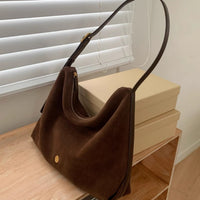 Suede Tote Bag For Women Large-capacity Underarm Or Shoulder Bag