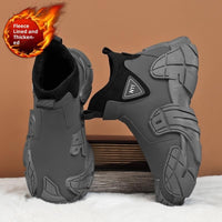 High-top Fleece Warm And Fashionable Fur-lined Slip-on Lazy Shoes