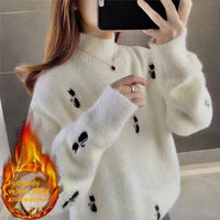 Waterproof Mink Velvet High Sense Women's Sweater Autumn And Winter New