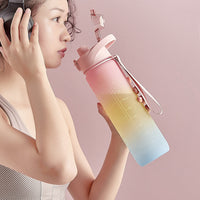 Large-capacity Plastic Cup Male Water Bottle Student High Temperature Resistance