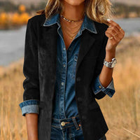Winter Western-style Suede-Look Biker Jacket Coat
