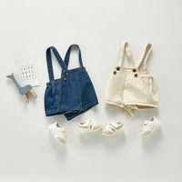 Boys And Girls Baby Suspender Denim Adjustable Bib Pants