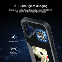 DIY Four-color Ai E-ink Screen NFC Projection Screen Phone Case Glass