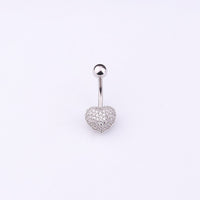 New Micro Inlaid Zircon Umbilical Ring