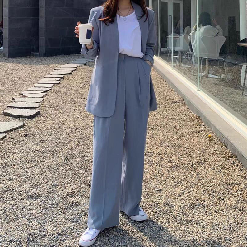 Women's Wide-leg Pants Suit