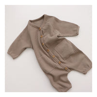 Spring New Clothes Boys And Girls' Waffle Cardigan Coat