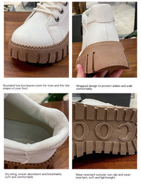 Elevator Shoes Platform Martin Boots