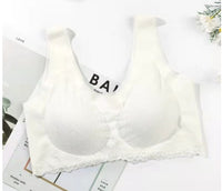 Latex Underwear Women's Seamless Lace Sleep Bra