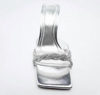 Fashion New Silver Shiny High Heels