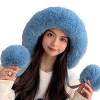 New Winter Knitted Woolen Hat With Cashmere To Keep Warm