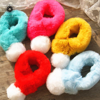 Christmas Bib Ornament Decoration Pet Saliva Towel Winter Warm Scarf