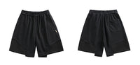 Stitching Terry College Style Casual Shorts